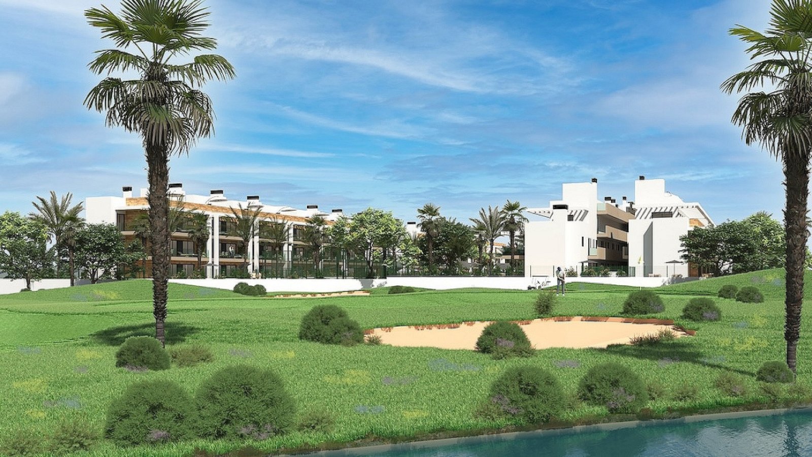 <p>Apartment with garden provided with 2 Bedrooms and 2 Bathrooms, communal swimming pool and underground parking space. </p><p>A total of 240 cont...