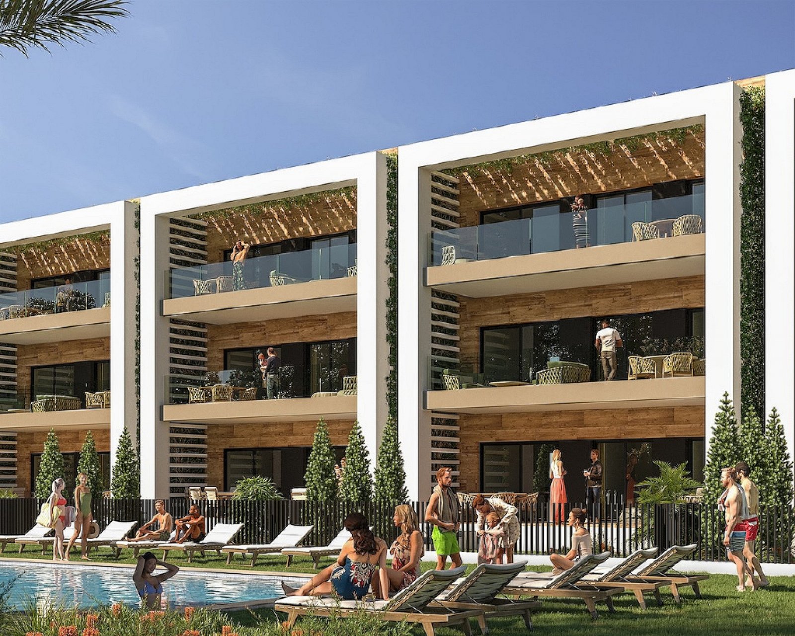 <p>Apartment with garden provided with 2 Bedrooms and 2 Bathrooms, communal swimming pool and underground parking space. </p><p>A total of 240 cont...