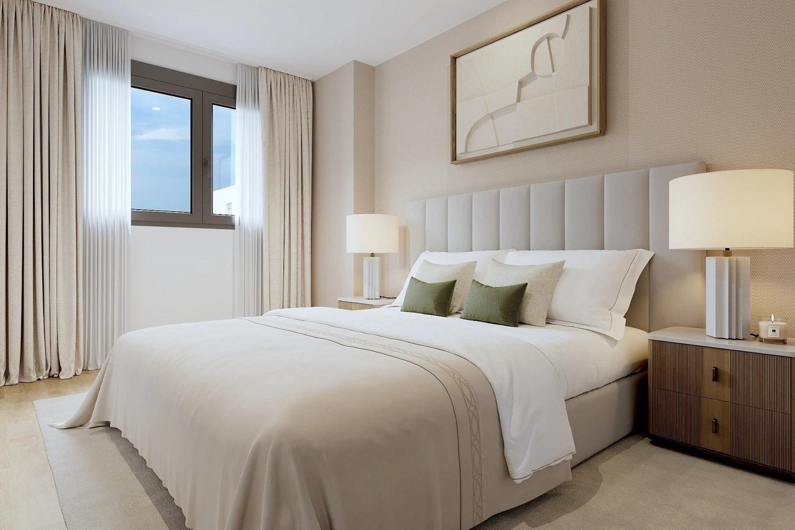 <p>Apartment with terrace provided with 2 Bedrooms and 2 Bathrooms, communal swimming pool and underground parking space with storage room. </p>