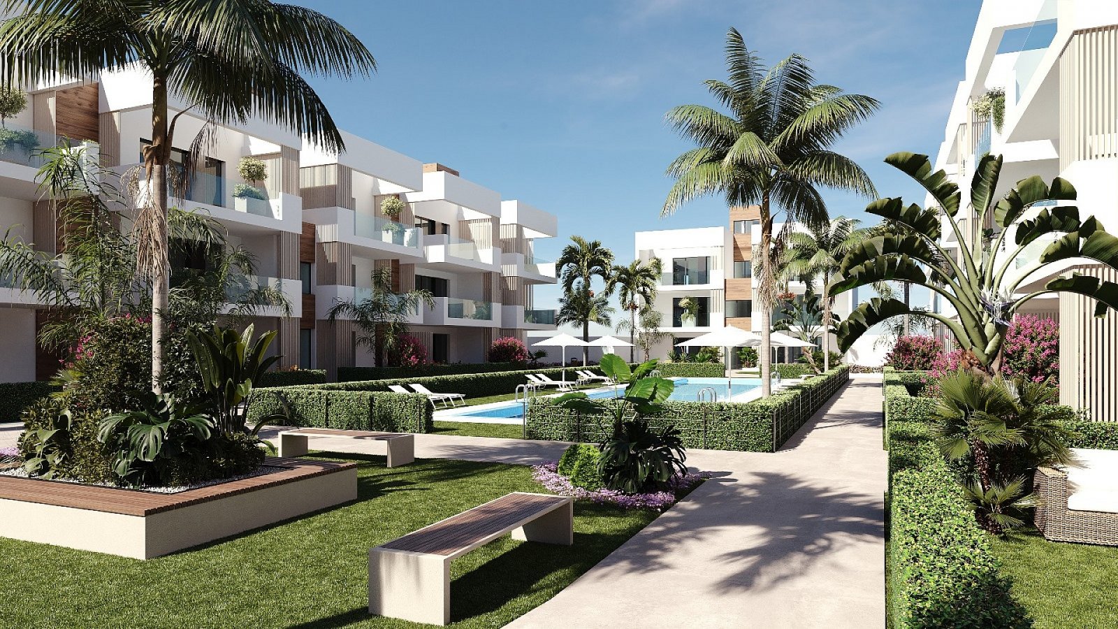 <p>Apartment with terrace provided with 3 Bedrooms and 2 Bathrooms, communal swimming pool and underground parking space with storage room. </p><p>...