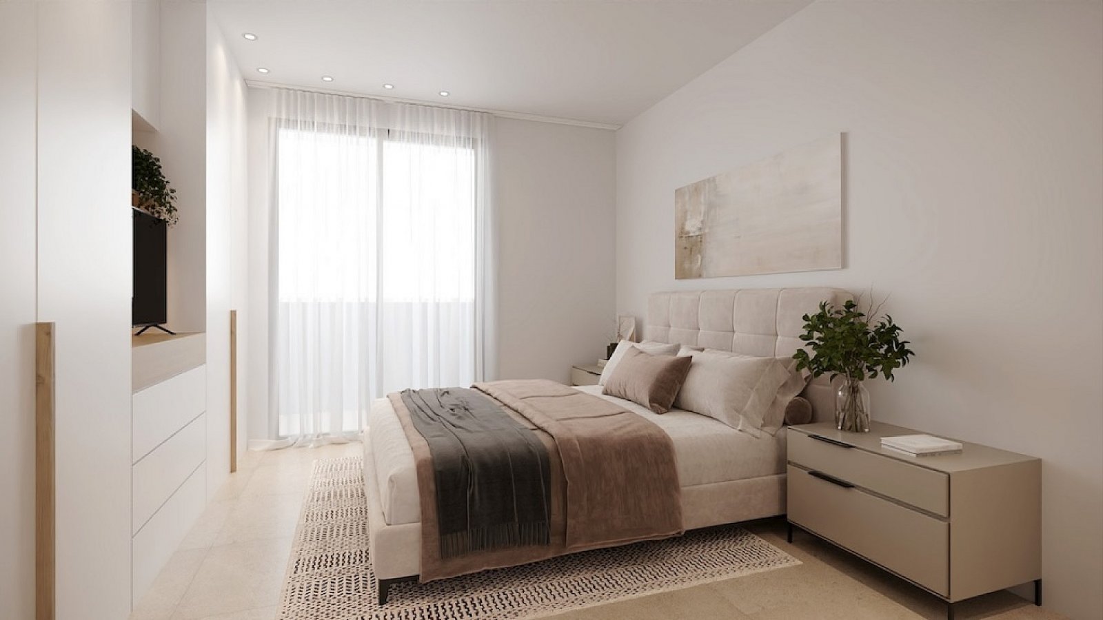<p>Apartment with terrace provided with 3 Bedrooms and 2 Bathrooms, communal swimming pool and underground parking space with storage room. </p><p>...