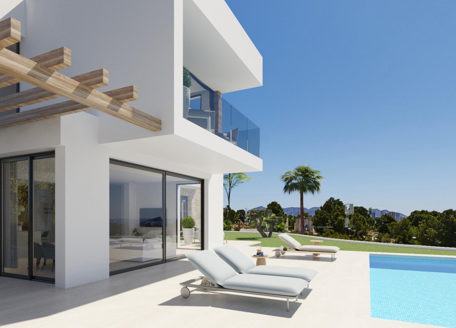 Exklusive Neubauvilla mit Pool, 3 Schlafzimmern & Privatparkplatz