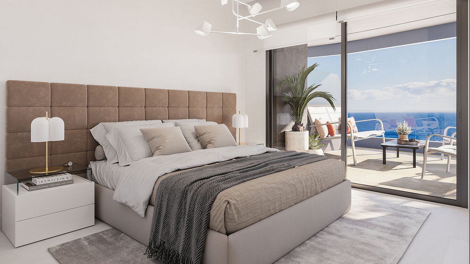 <p>Apartment with terrace provided with 1 Bedrooms and 1 Bathrooms, infinity swimming pool and underground parking space with storage room. </p><p>...