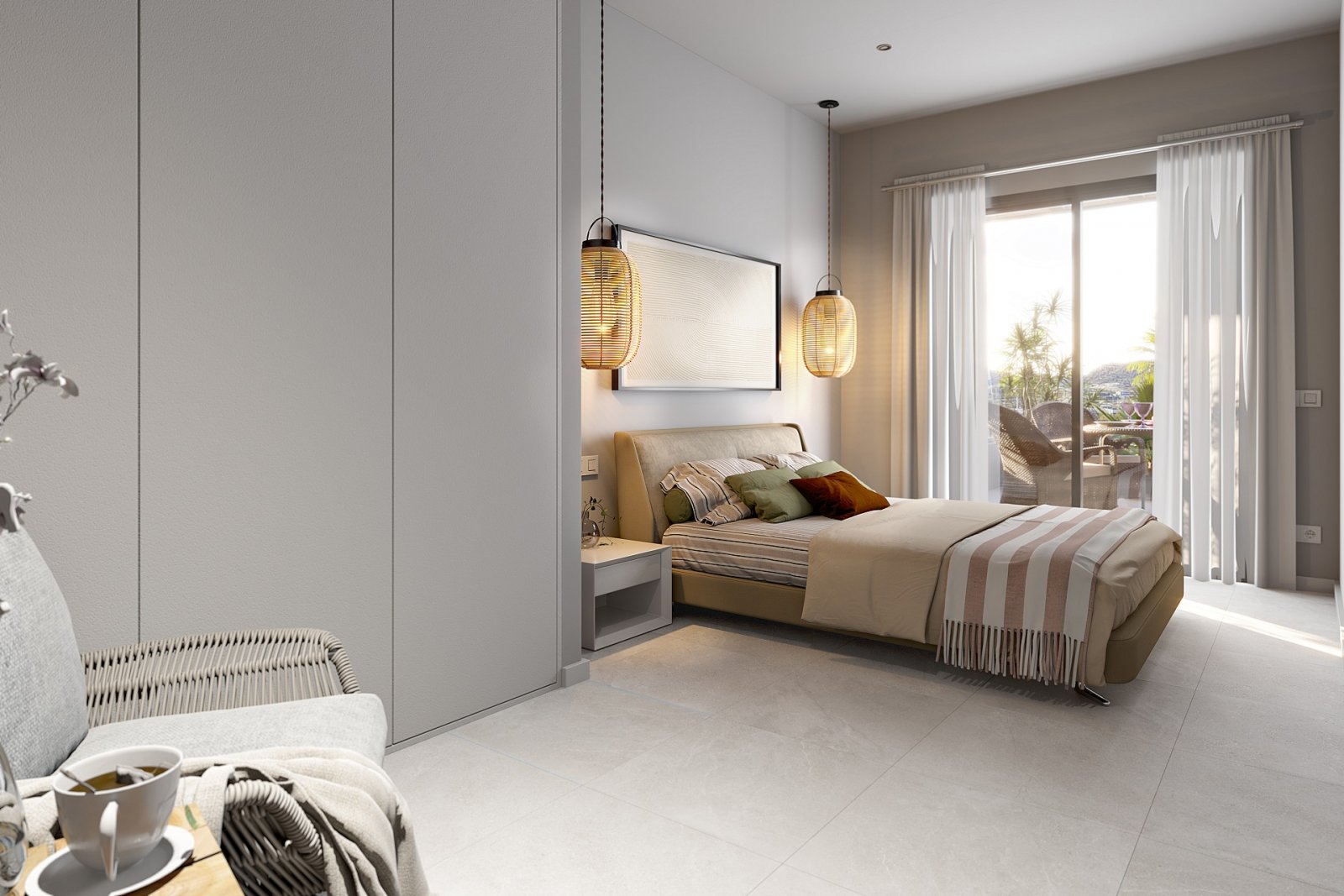 <p>Apartment with terrace provided with 3 Bedrooms and 2 Bathrooms, communal swimming pool and underground parking space with storage room. </p><p>...
