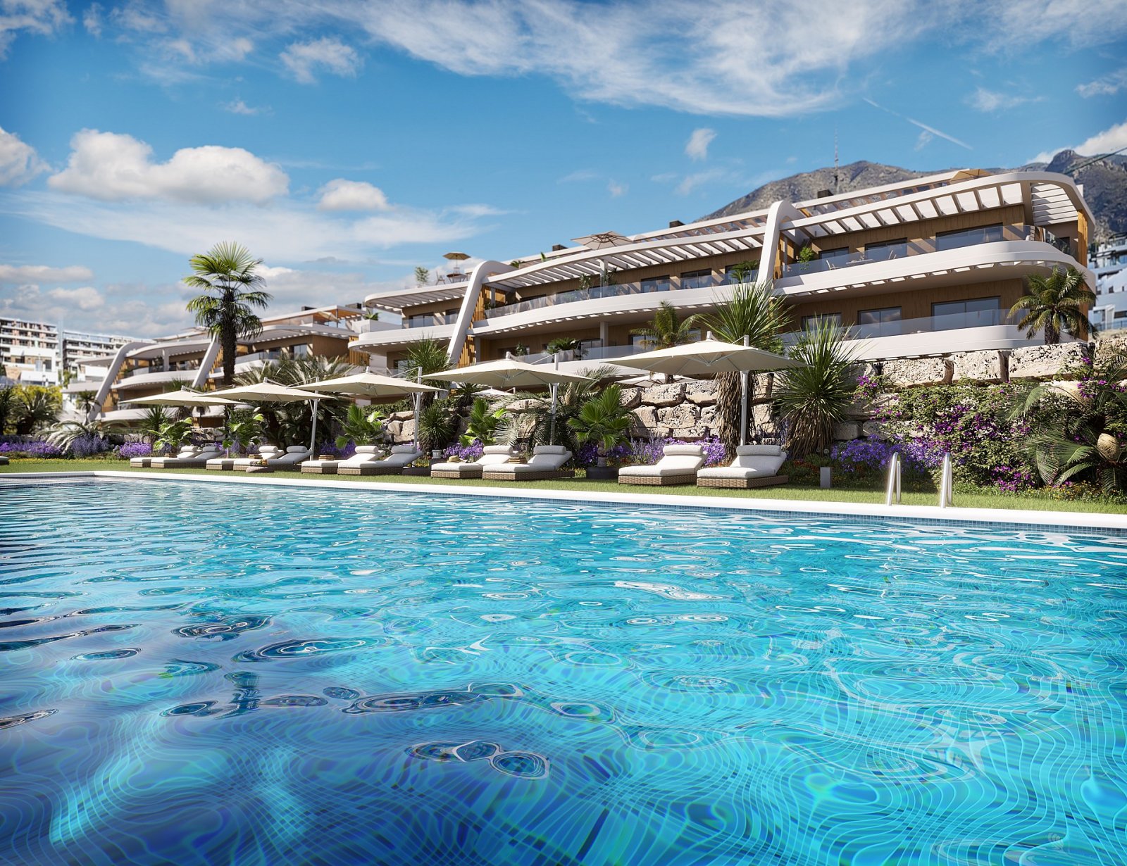 <p>Apartment with terrace provided with 3 Bedrooms and 2 Bathrooms, communal swimming pool and underground parking space with storage room. </p><p>...