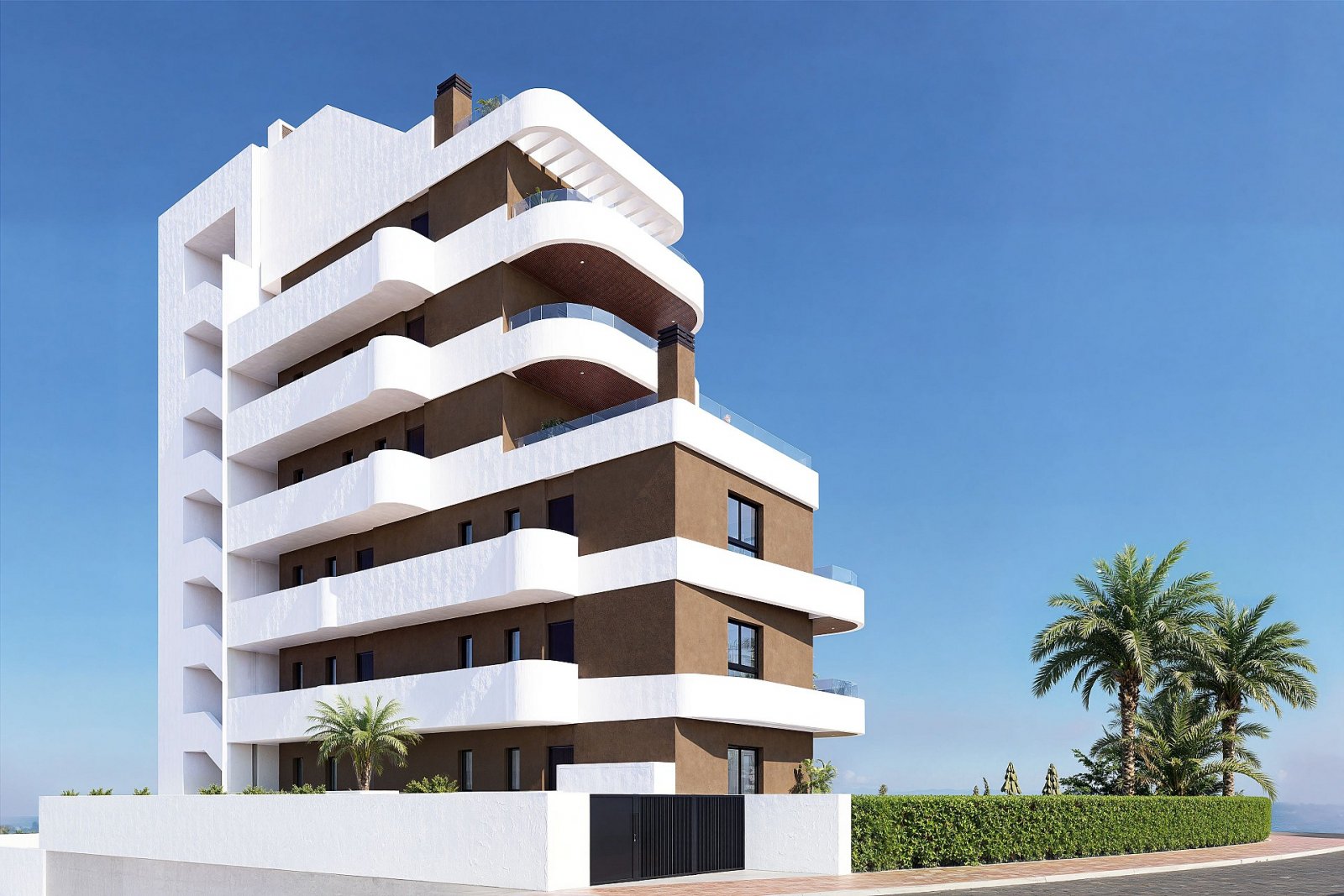 <p>Apartment with terrace provided with 2 Bedrooms and 2 Bathrooms, communal swimming pool and private parking space within domain. </p><p>19 apart...