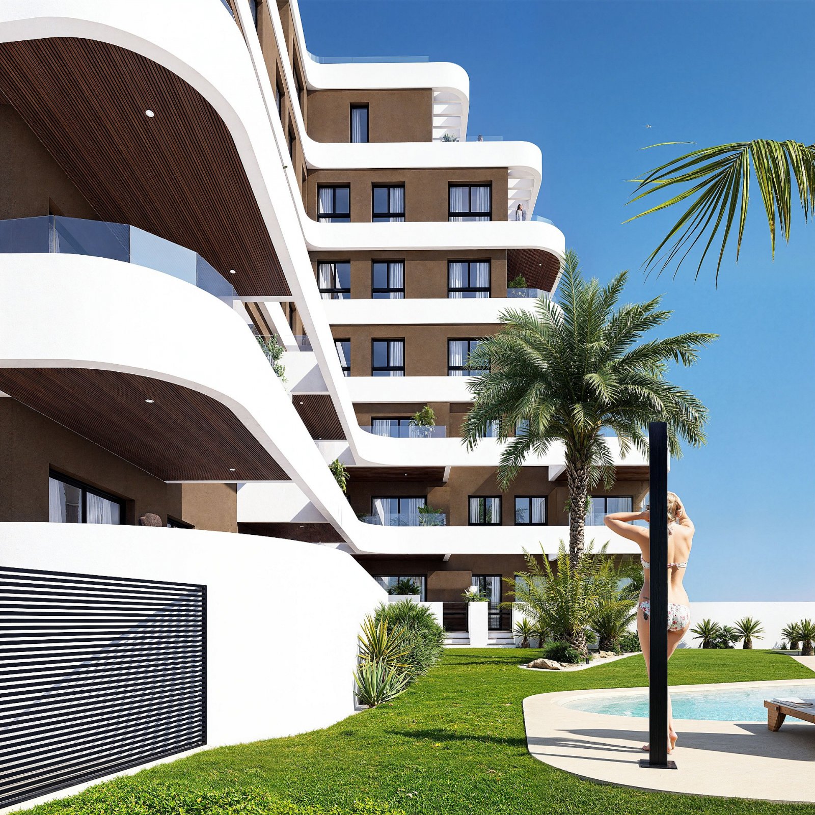 <p>Apartment with terrace provided with 2 Bedrooms and 2 Bathrooms, communal swimming pool and private parking space within domain. </p><p>19 apart...