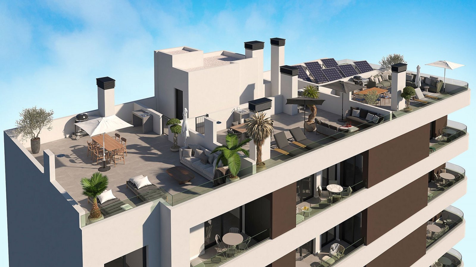 <p>Apartment with terrace provided with 2 Bedrooms and 2 Bathrooms, no swimming pool and no parking place. </p>
