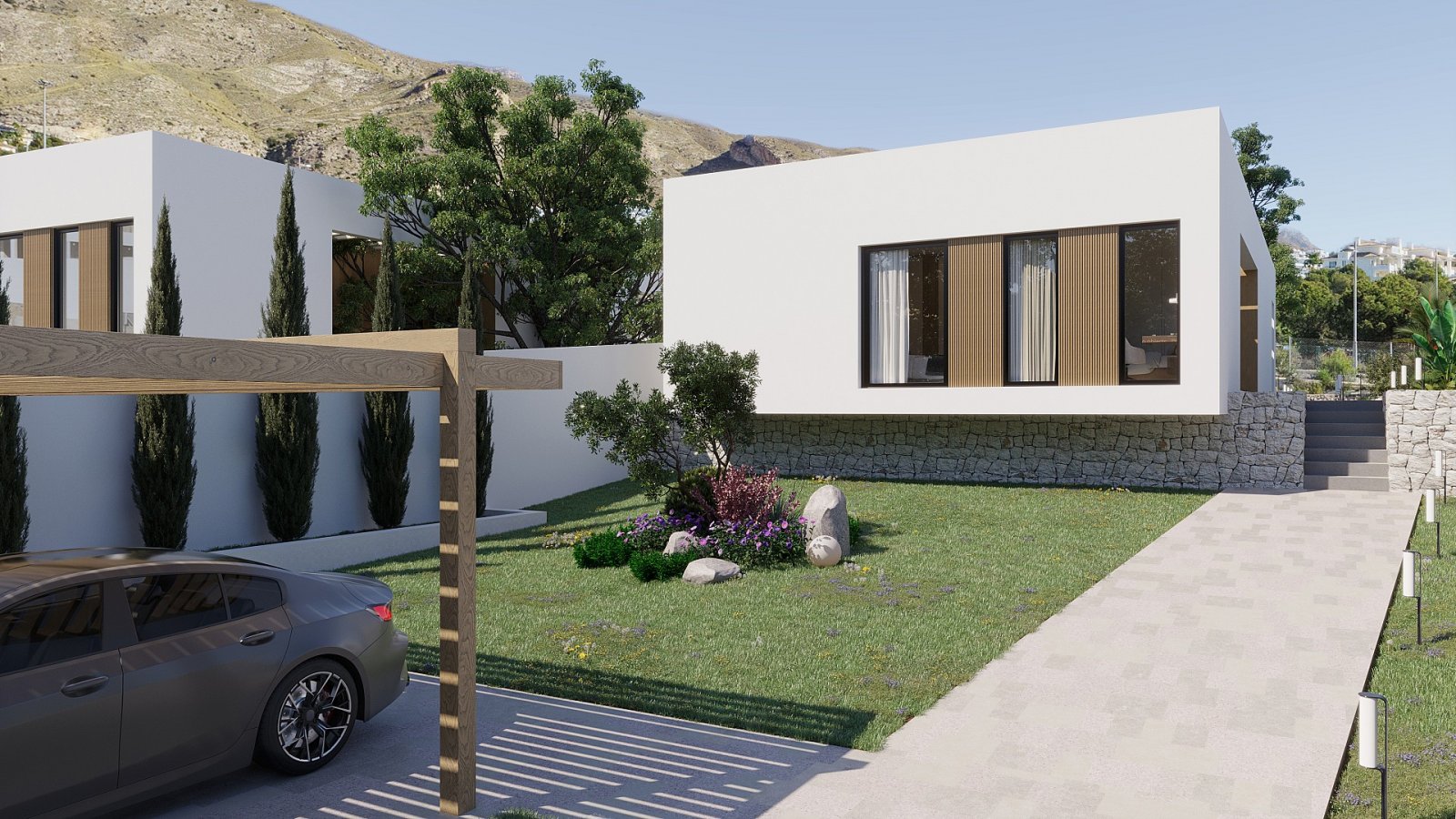 <p>Villa provided with 3 Bedrooms and 3 Bathrooms, private swimming pool and parking space on own plot. </p><p>Single-storey homes around a central...