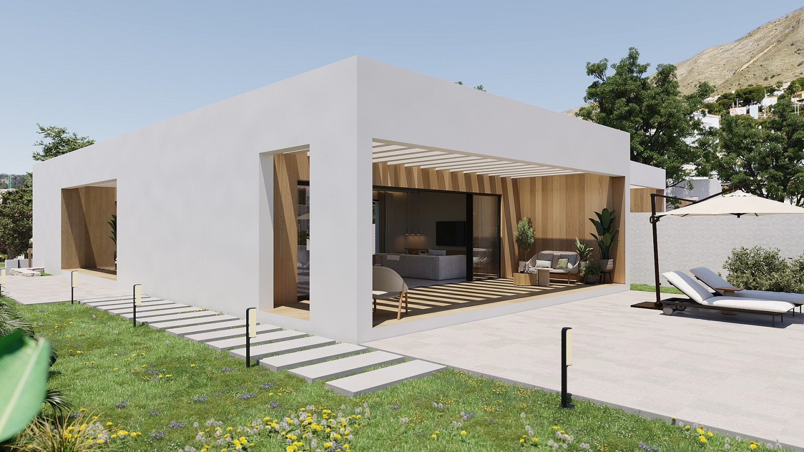 <p>Villa provided with 3 Bedrooms and 3 Bathrooms, private swimming pool and parking space on own plot. </p><p>Single-storey homes around a central...