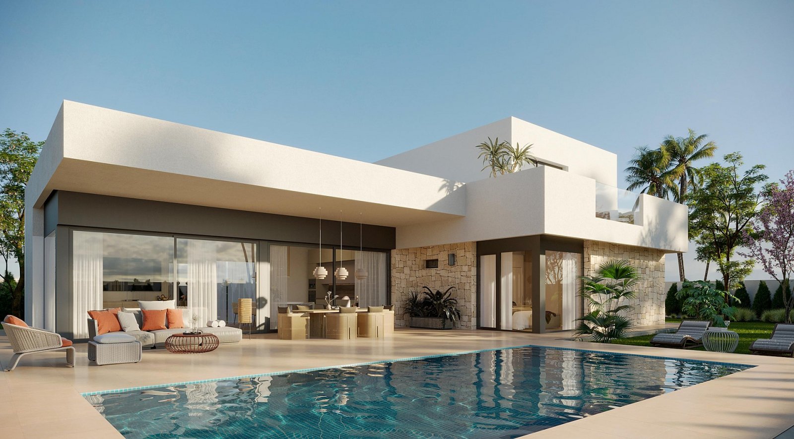 <p>Villa provided with 3 Bedrooms and 2 Bathrooms, private swimming pool and parking space on own plot. </p><p>New build Cristal homes with 3 or 4 ...