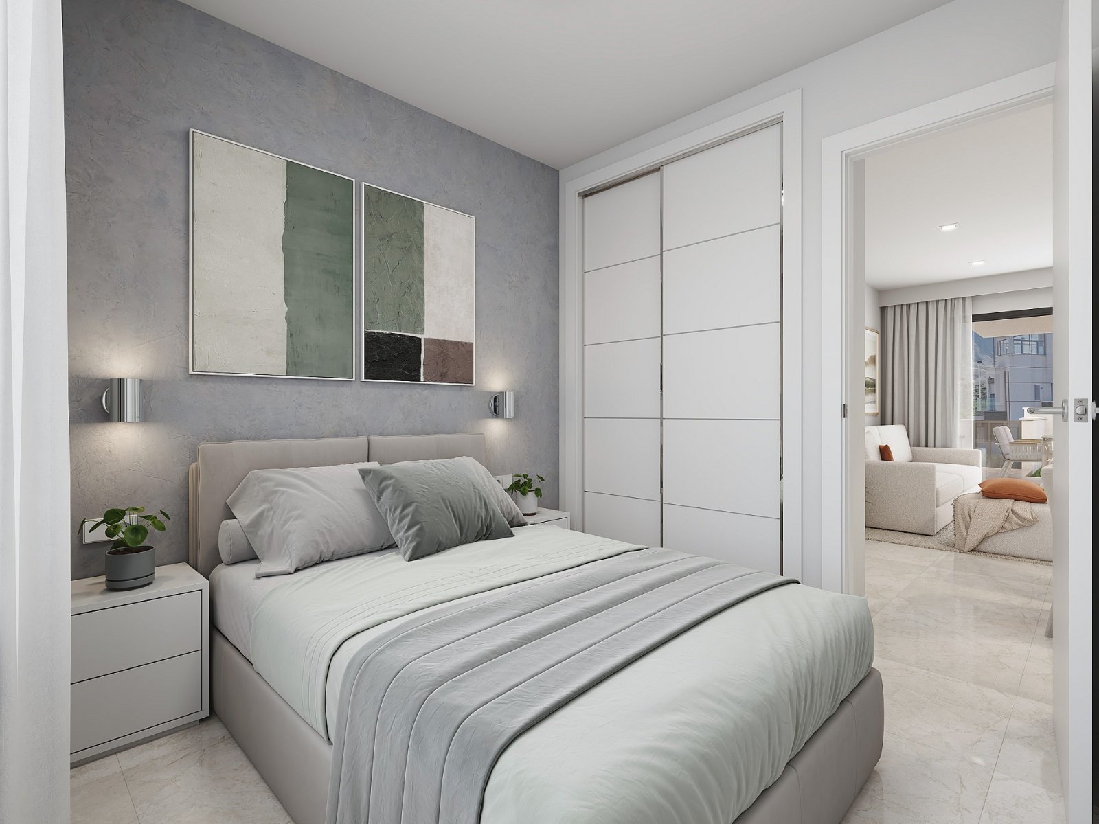 <p>Apartment with garden provided with 3 Bedrooms and 2 Bathrooms, communal swimming pool and parking spot. </p><p>This exclusive project in Puerto...