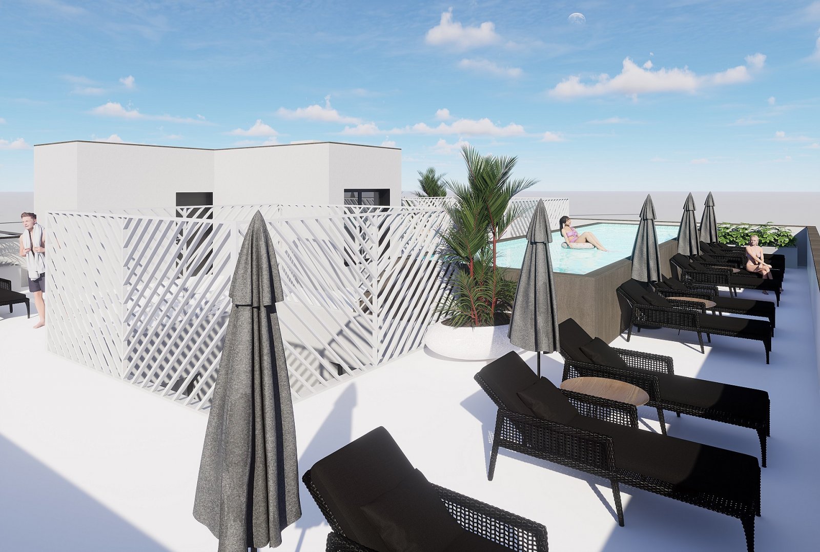 <p>Apartments - solarium provided with 2 Bedrooms and 1 Bathrooms, communal swimming pool and optional underground parking space. </p><p>The projec...