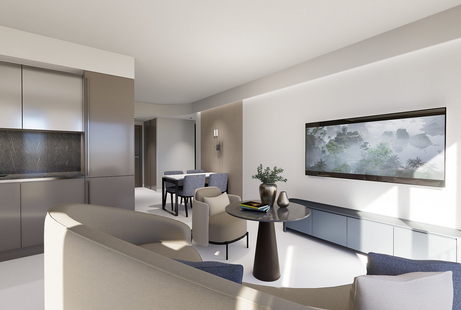 <p>Apartments - solarium provided with 2 Bedrooms and 1 Bathrooms, communal swimming pool and optional underground parking space. </p><p>The projec...