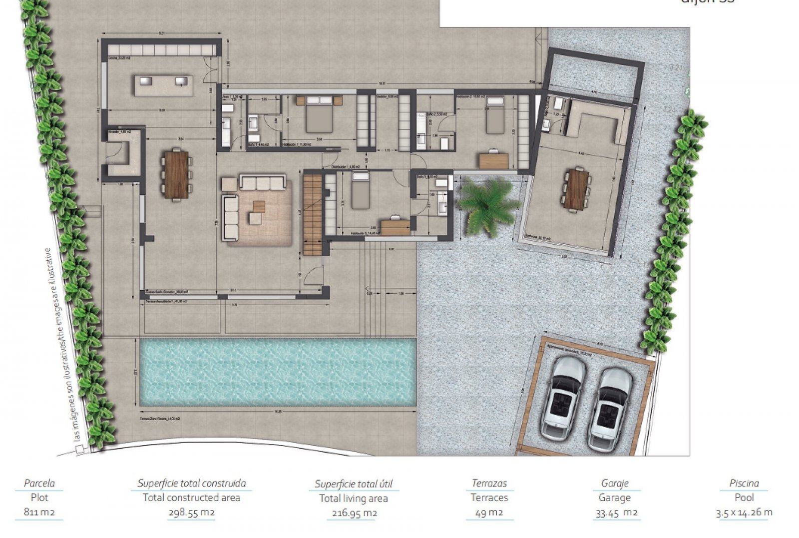 <p>Villa provided with 4 Bedrooms and 4 Bathrooms, private swimming pool and parking space on own plot. </p><p>Welcome to a new standard of living ...
