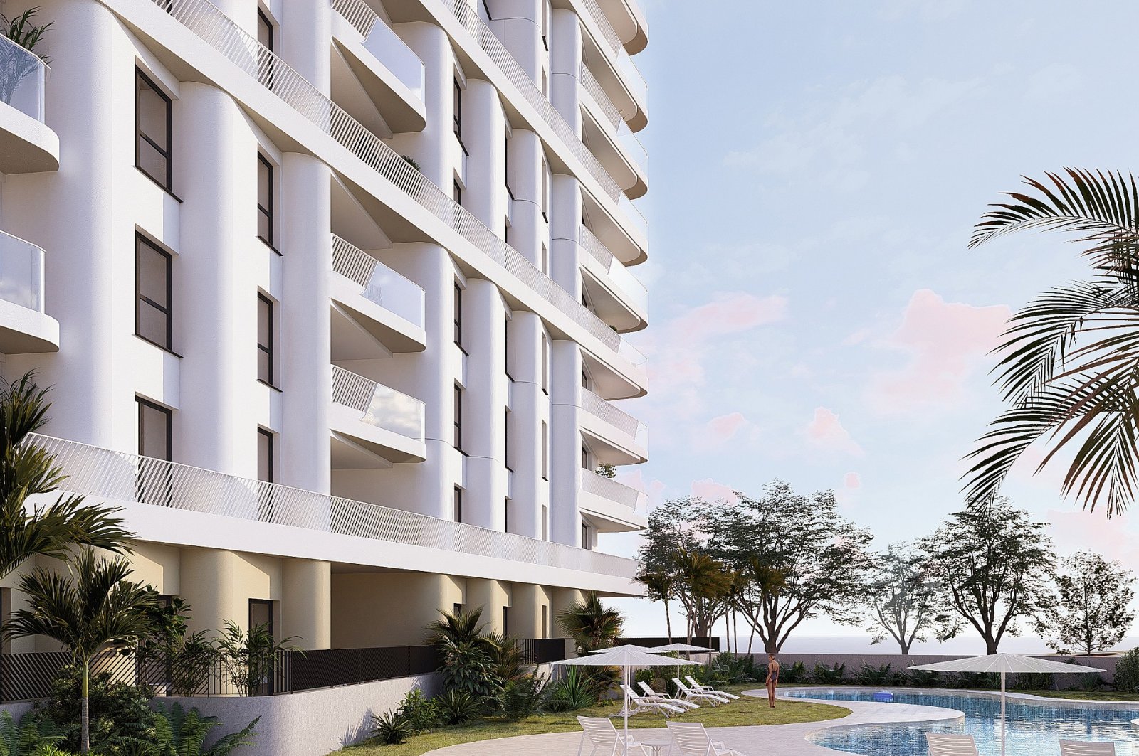 <p>Apartment with terrace provided with 1 Bedrooms and 1 Bathrooms, inside & outside swimming pool and underground parking space with storage room....