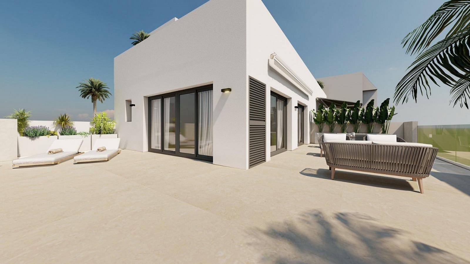 <p>Apartment with terrace provided with 2 Bedrooms and 2 Bathrooms, no swimming pool and ample parking space around the project.. </p><p>Guardamar ...