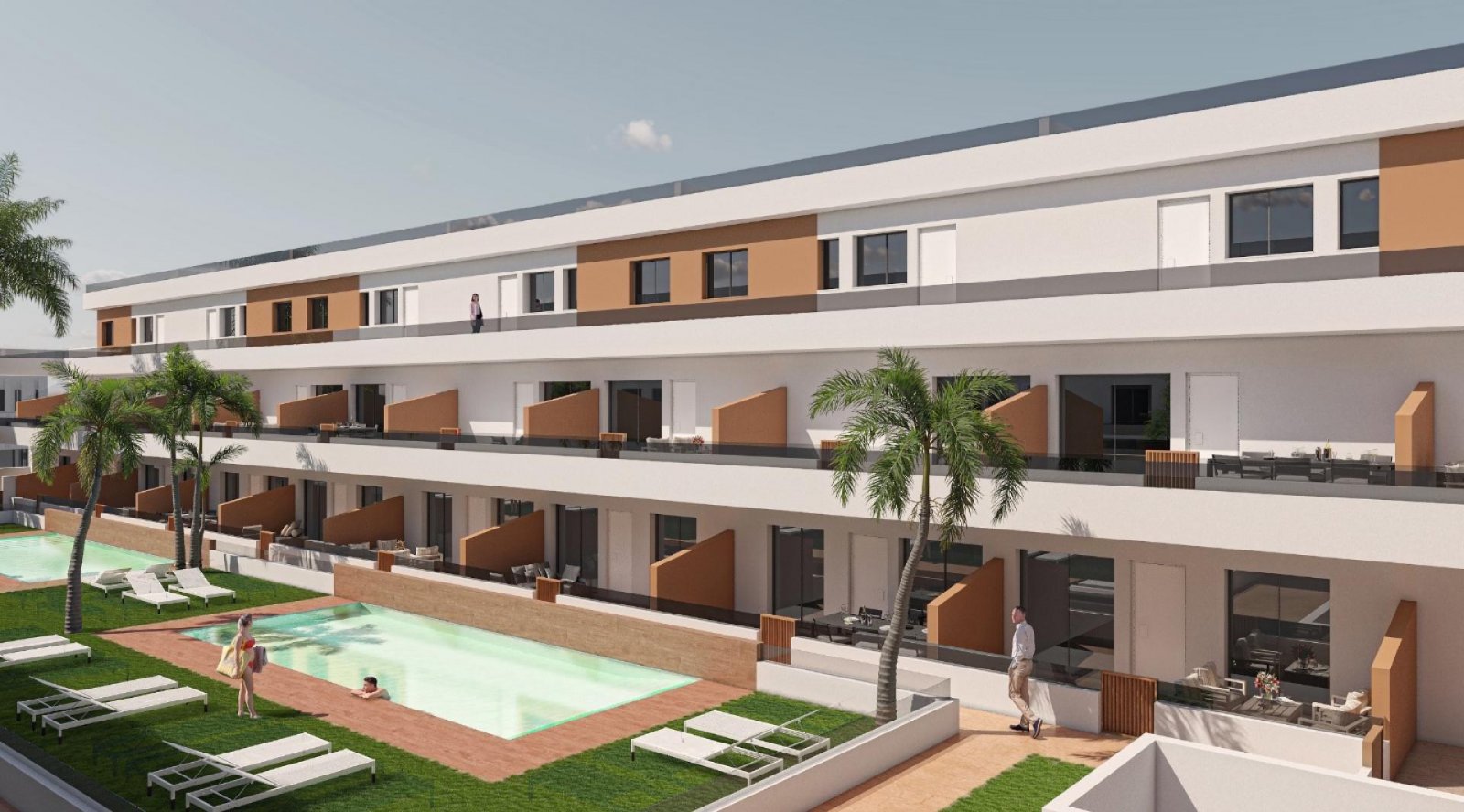 <p>Apartments - solarium provided with 2 Bedrooms and 2 Bathrooms, communal swimming pool and underground parking space with storage room. </p><p>D...