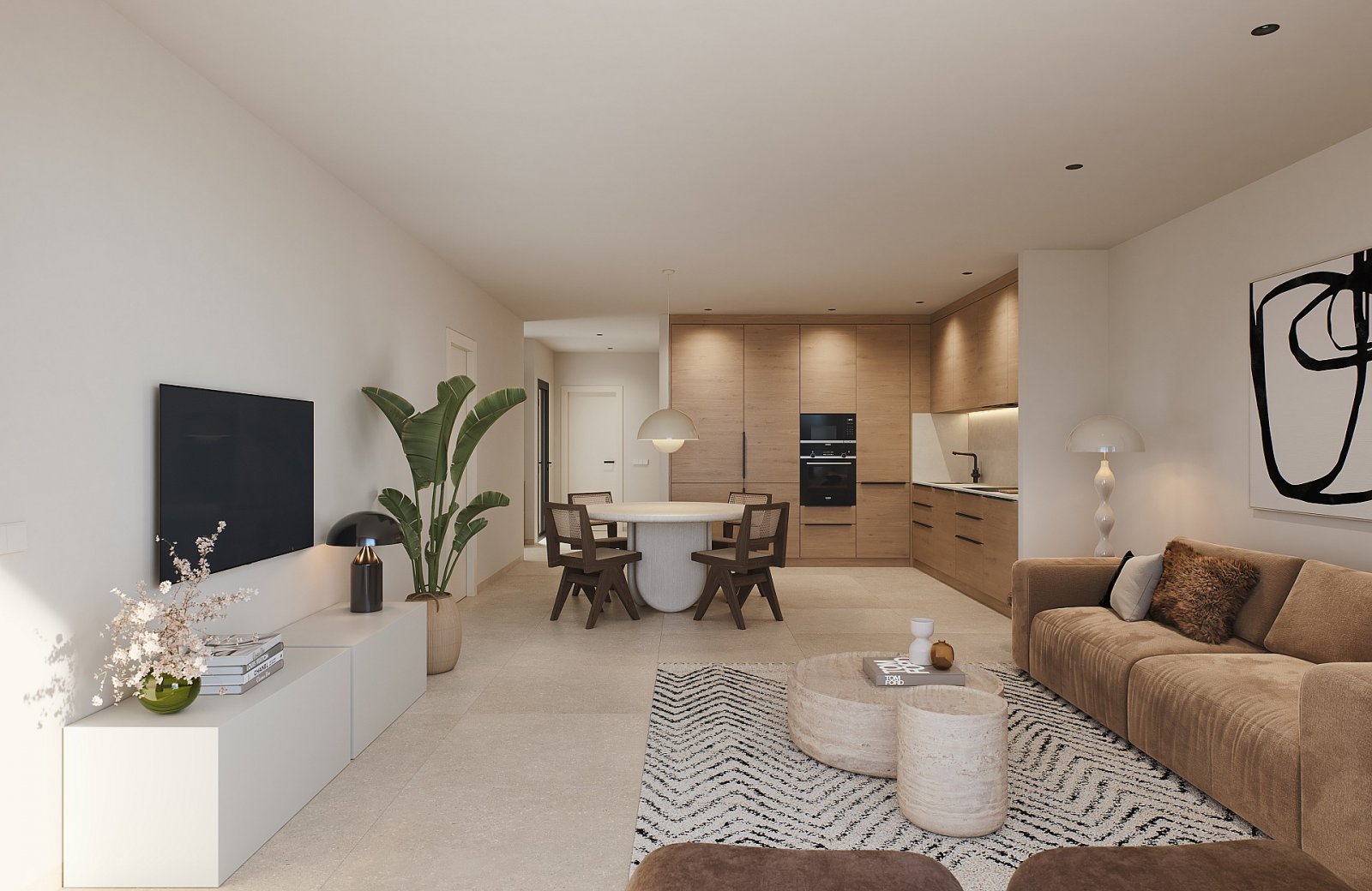 <p>Apartments - solarium provided with 3 Bedrooms and 2 Bathrooms, communal swimming pool and underground parking space with storage room. </p><p>T...