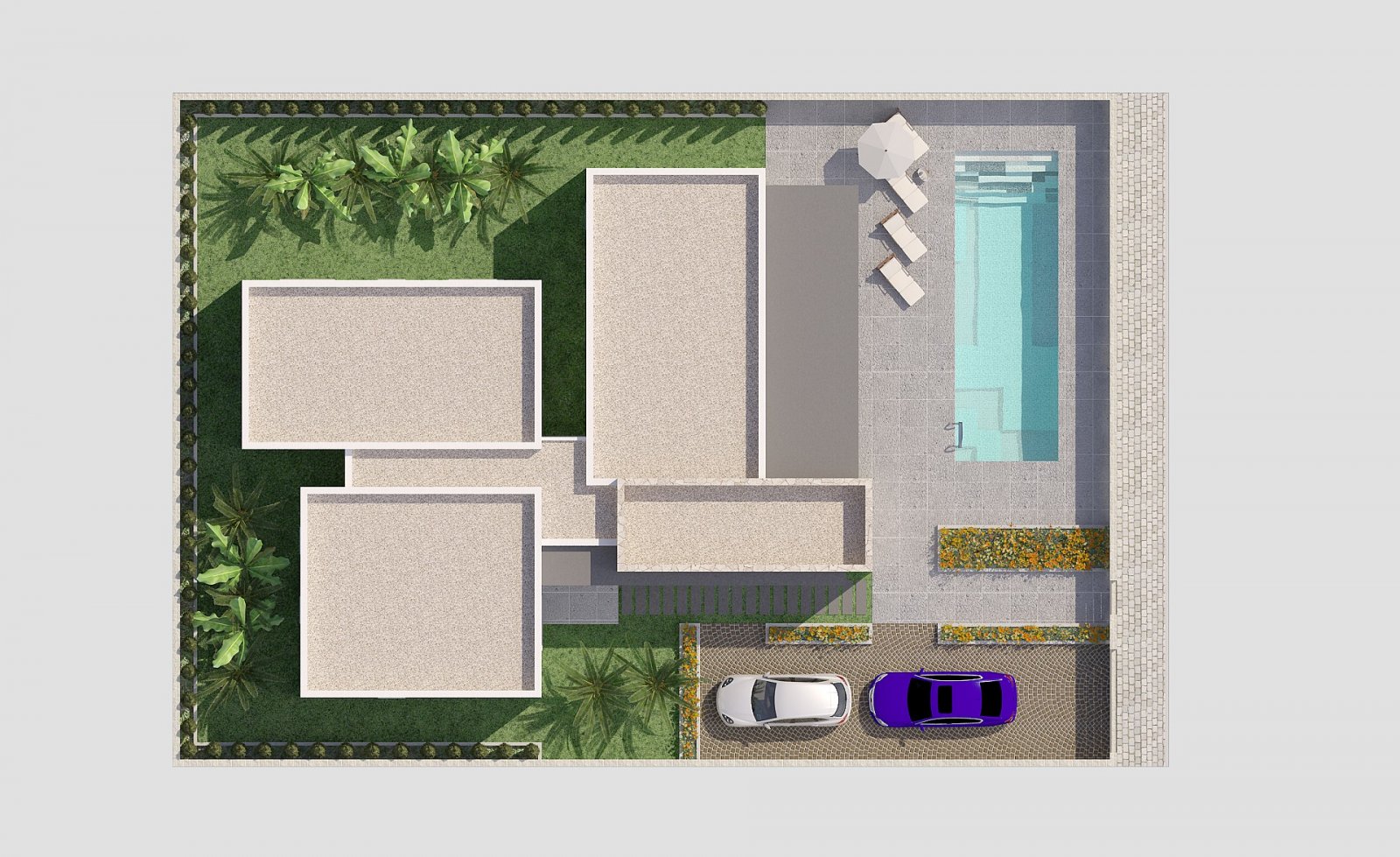 <p>Villa provided with 3 Bedrooms and 3 Bathrooms, private swimming pool and parking space on own plot. </p>
