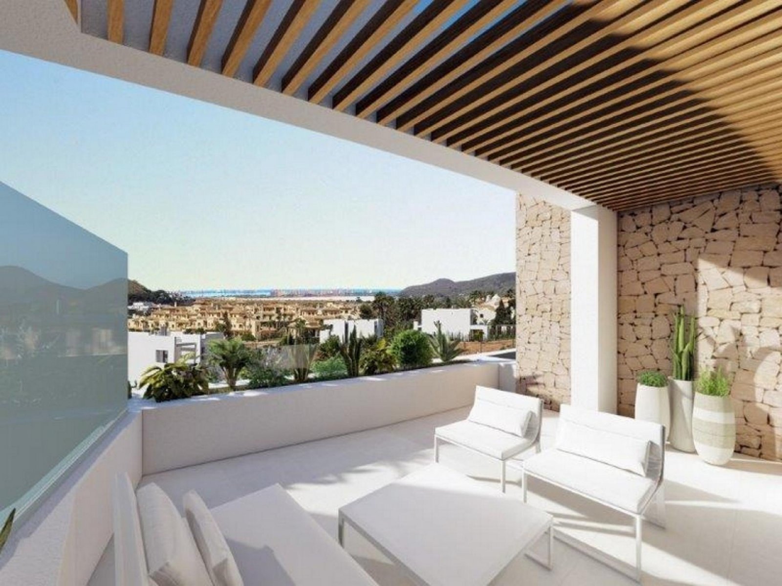 <p>Apartment with garden provided with 2 Bedrooms and 2 Bathrooms, communal swimming pool and underground parking space. </p>
