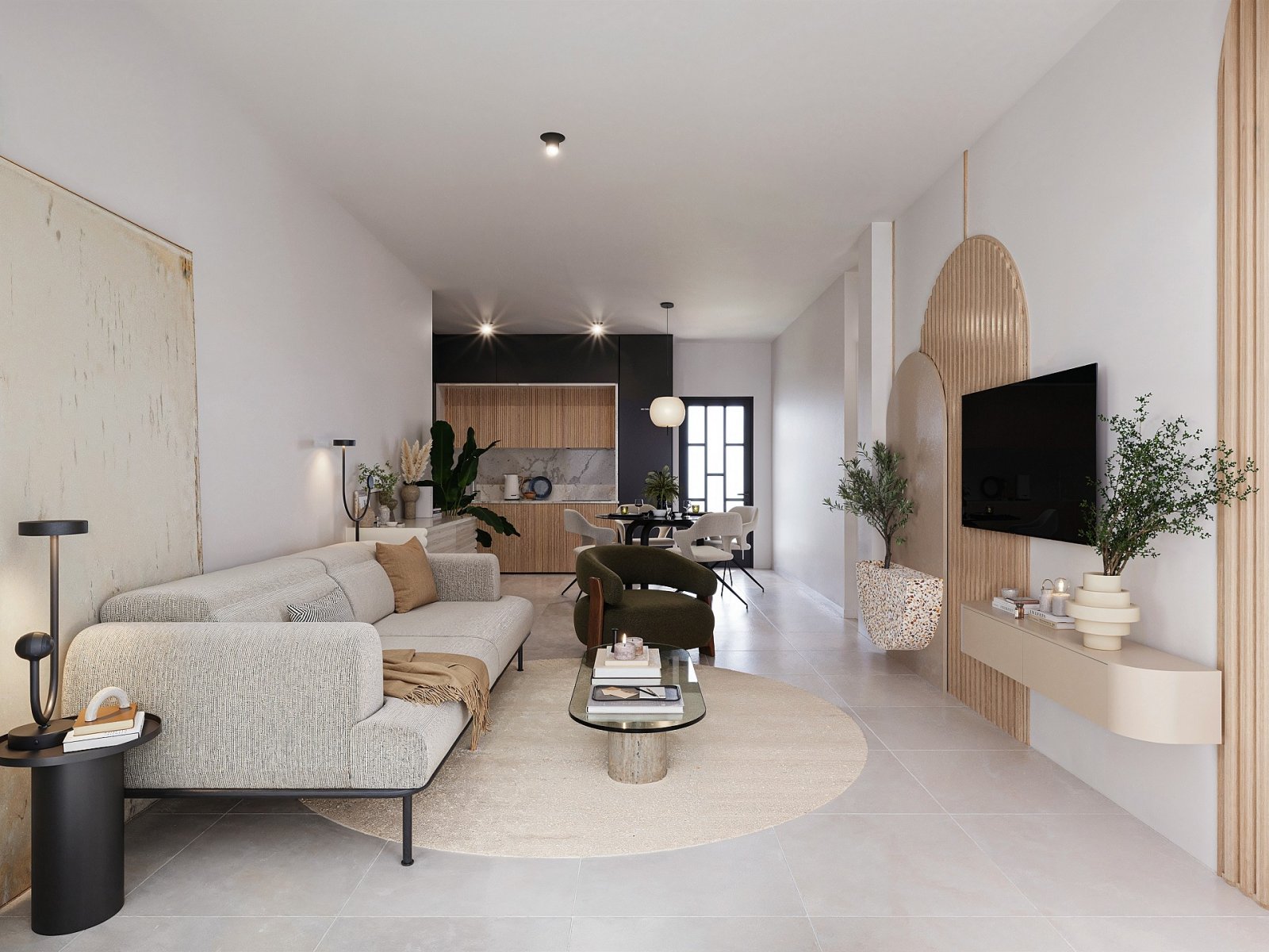 <p>Apartment with garden provided with 3 Bedrooms and 2 Bathrooms, communal swimming pool and no parking place. </p><p>Discover a new living concep...