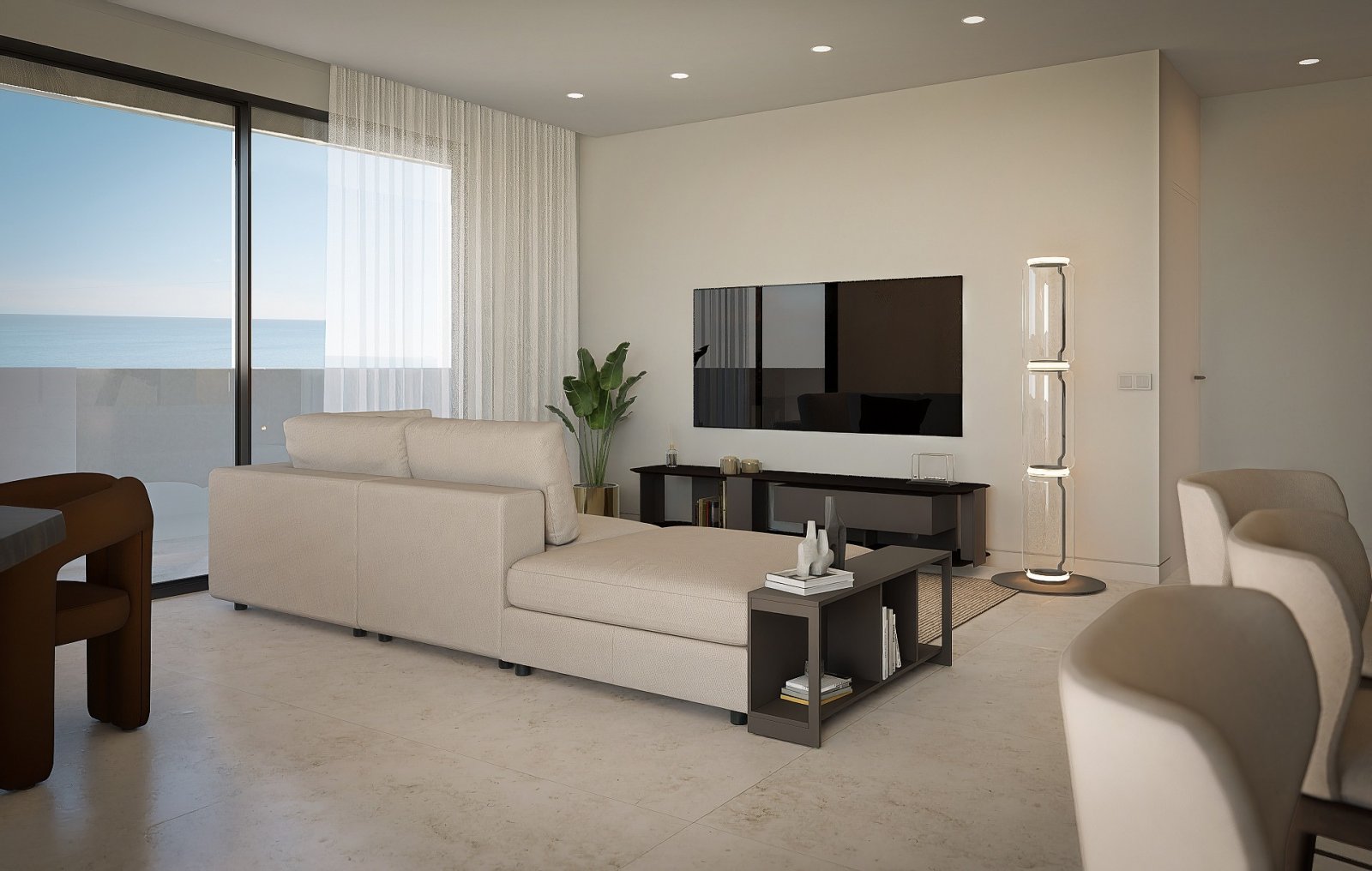<p>Apartment with terrace provided with 2 Bedrooms and 2 Bathrooms, infinity swimming pool and optional underground parking & storage room. </p><p>...