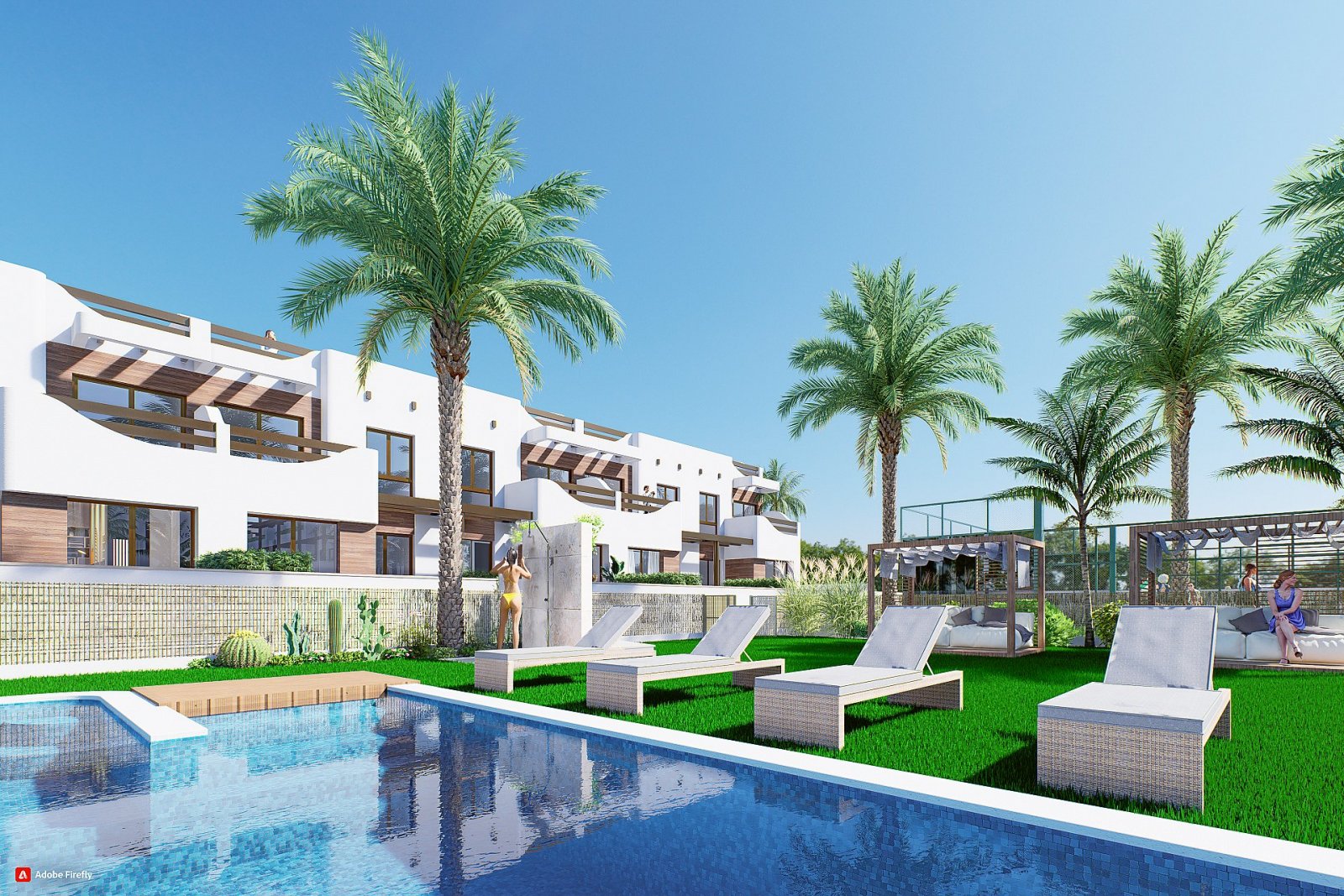 <p>Apartments - solarium provided with 2 Bedrooms and 2 Bathrooms, communal swimming pool and underground parking space. </p><p>This new constructi...
