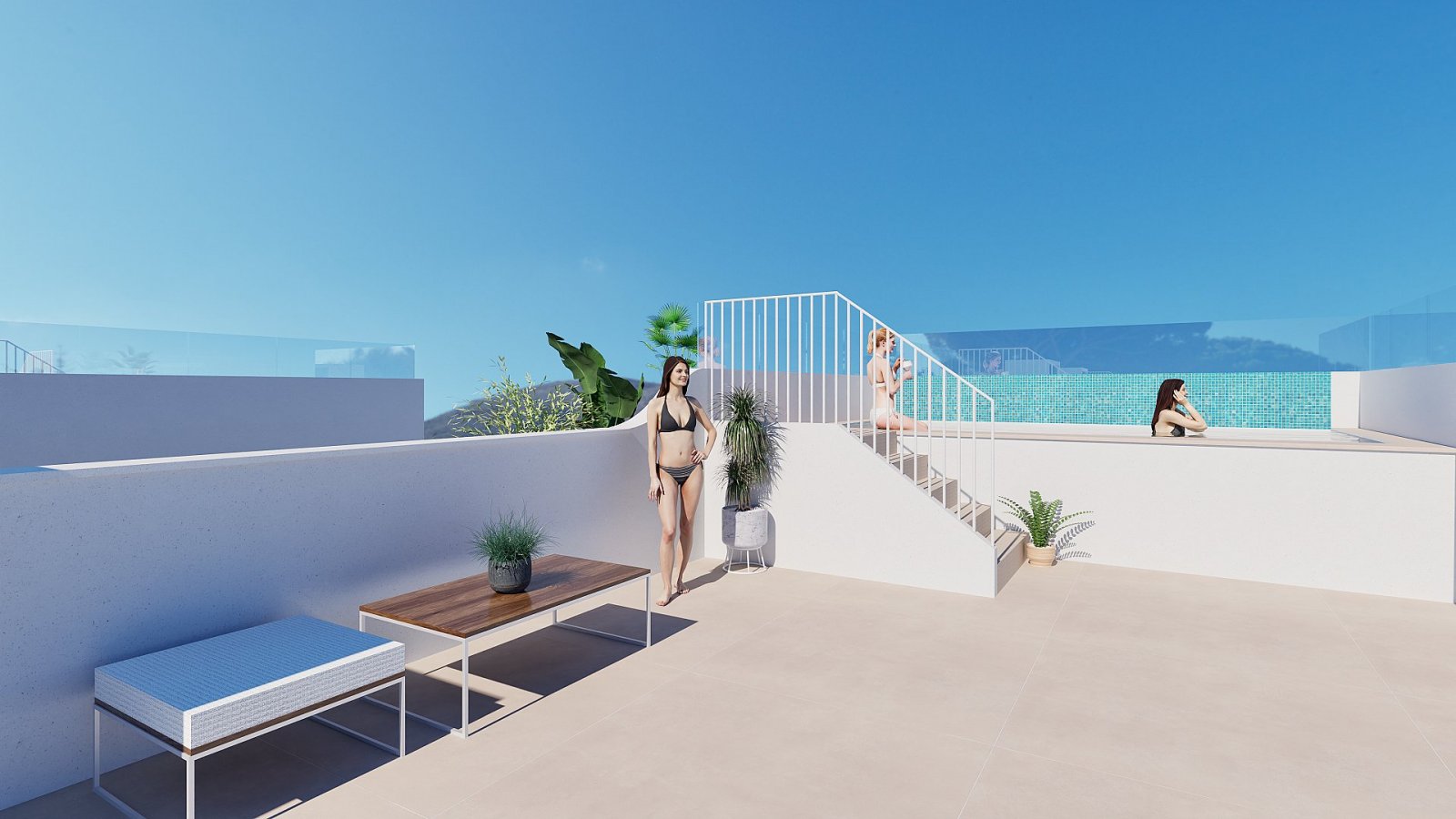 <p>Apartments - solarium provided with 2 Bedrooms and 2 Bathrooms, communal swimming pool and underground parking space. </p><p>This new constructi...