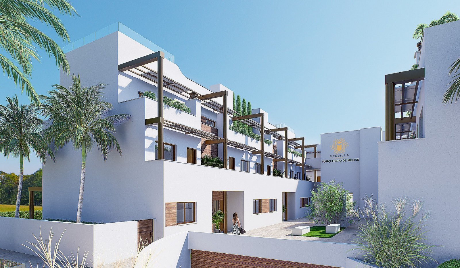 <p>Apartments - solarium provided with 2 Bedrooms and 2 Bathrooms, communal swimming pool and underground parking space. </p><p>This new constructi...