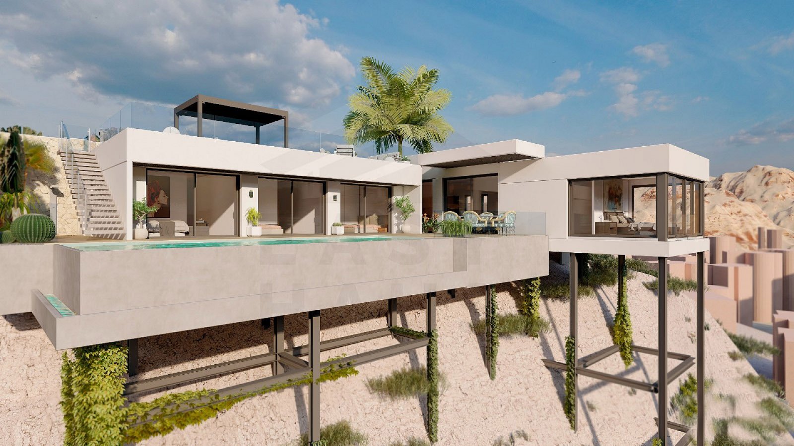 <p>Villa provided with 3 Bedrooms and 3 Bathrooms, heated swimming pool and parking space on own plot. </p><p>Located on the second line of the pre...