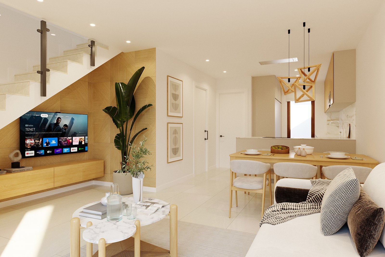 <p>Terraced villa provided with 3 Bedrooms and 3 Bathrooms, communal swimming pool and parking spot. </p>