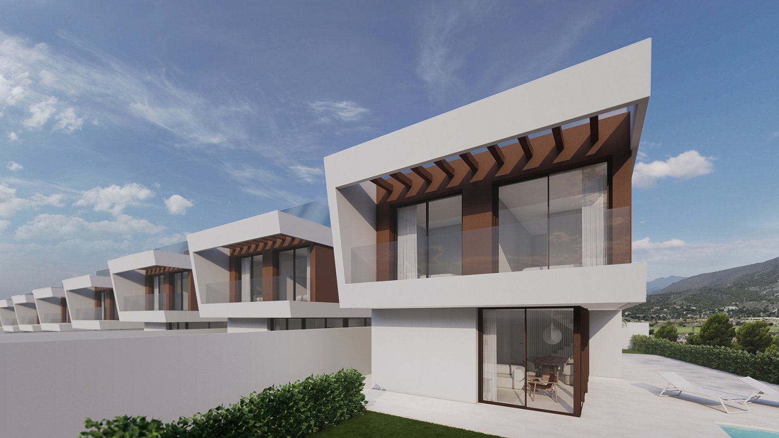 <p>Villa provided with 3 Bedrooms and 4 Bathrooms, private swimming pool and parking space on own plot. </p><p>Homes that perfectly combine the int...
