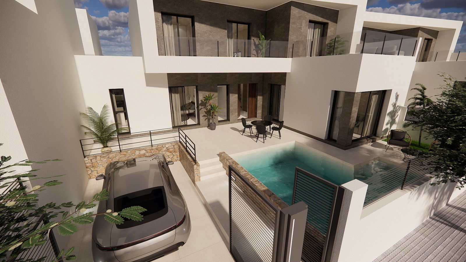 <p>Terraced villa provided with 3 Bedrooms and 3 Bathrooms, private swimming pool and parking space on own plot. </p><p>Located in charming Dolores...