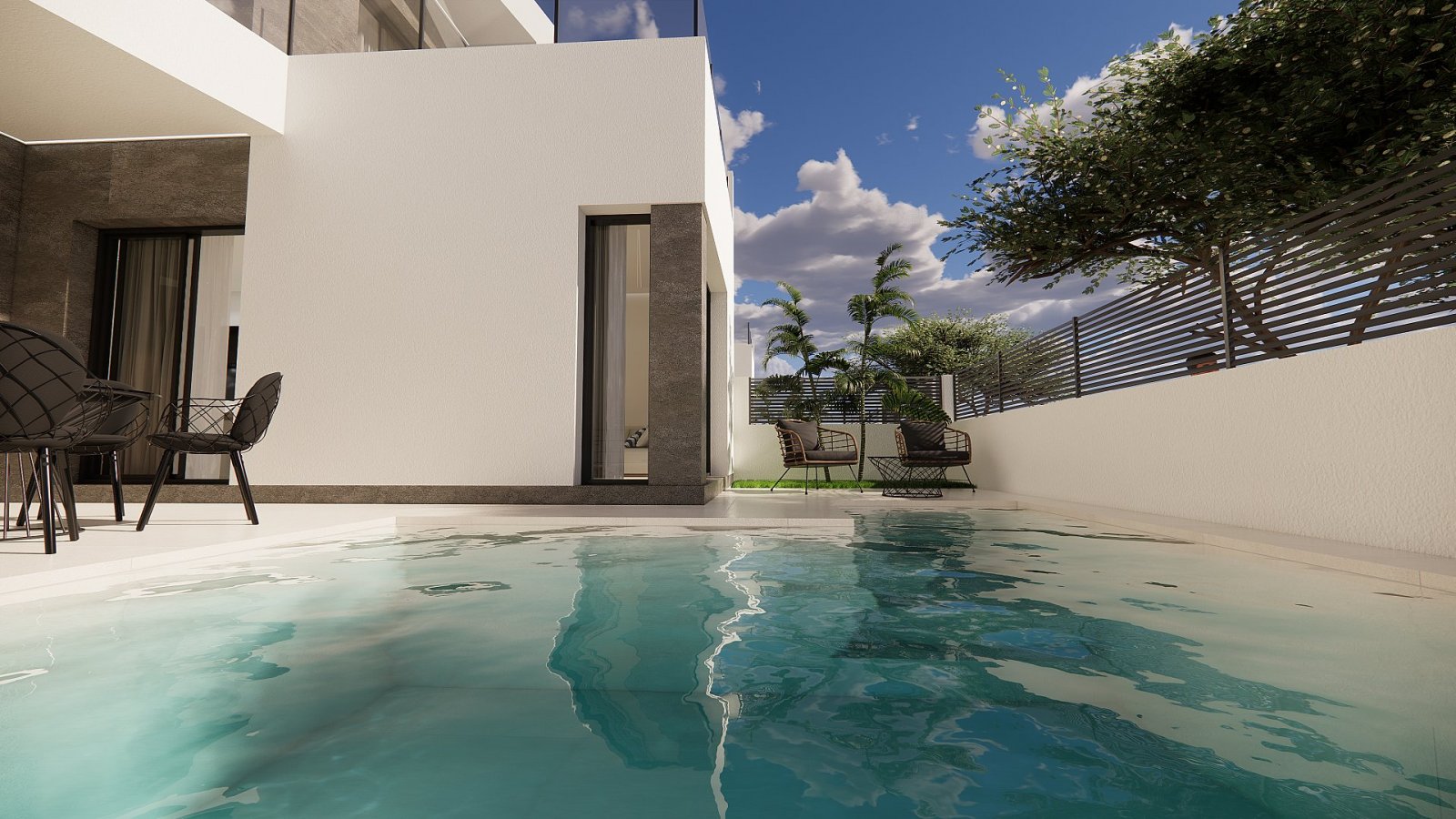<p>Terraced villa provided with 3 Bedrooms and 3 Bathrooms, private swimming pool and parking space on own plot. </p><p>Located in charming Dolores...