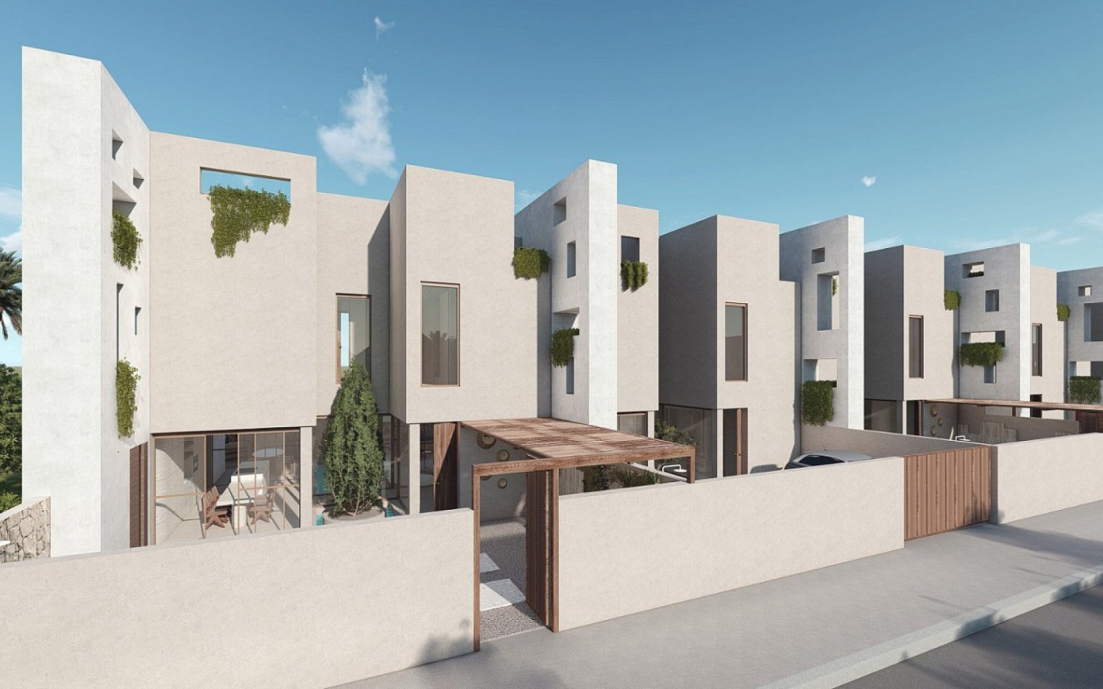 <p>Terraced villa provided with 3 Bedrooms and 2 Bathrooms, private swimming pool and parking space on own plot. </p><p>Homes designed in a stylish...