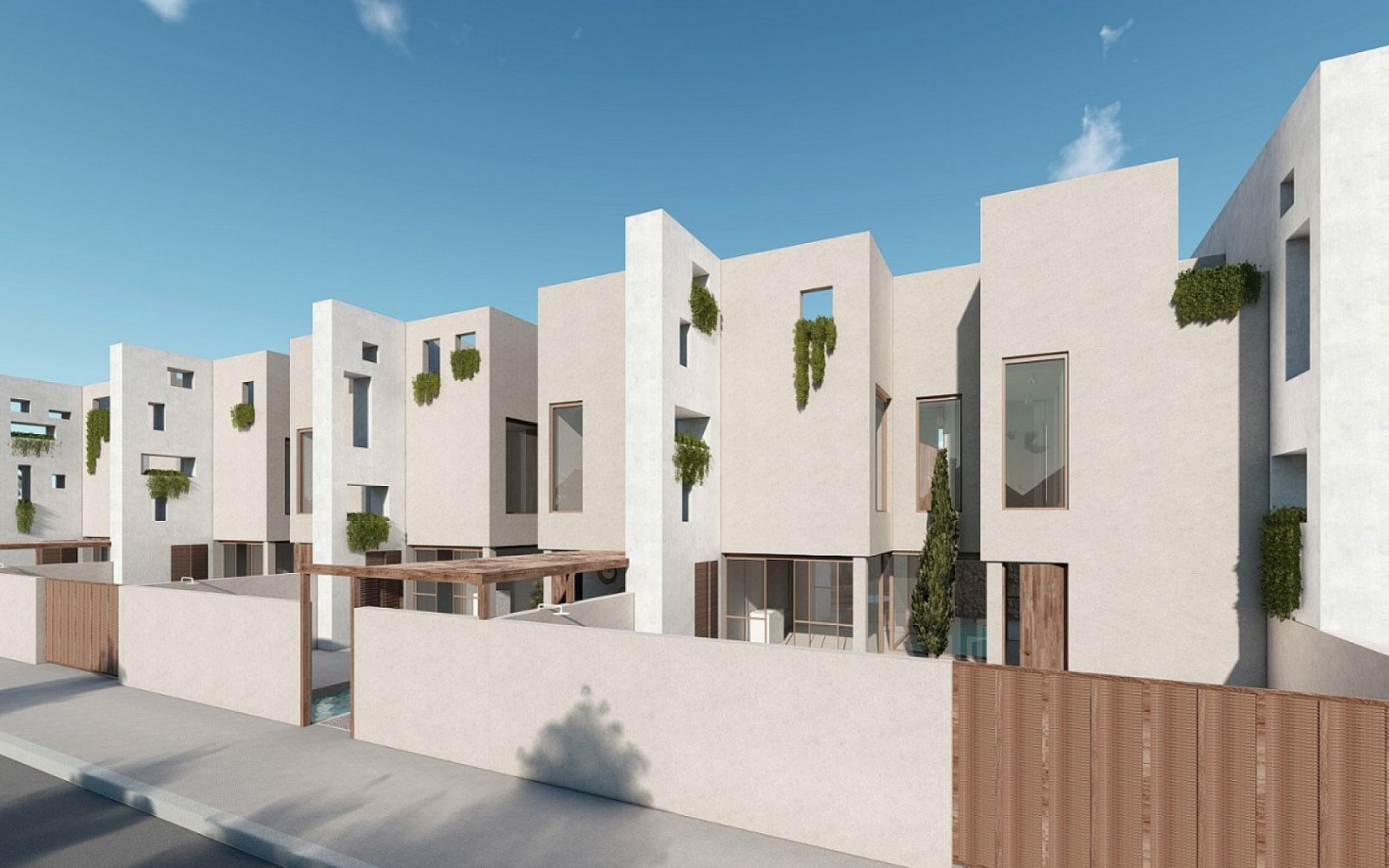 <p>Terraced villa provided with 3 Bedrooms and 2 Bathrooms, private swimming pool and parking space on own plot. </p><p>Homes designed in a stylish...