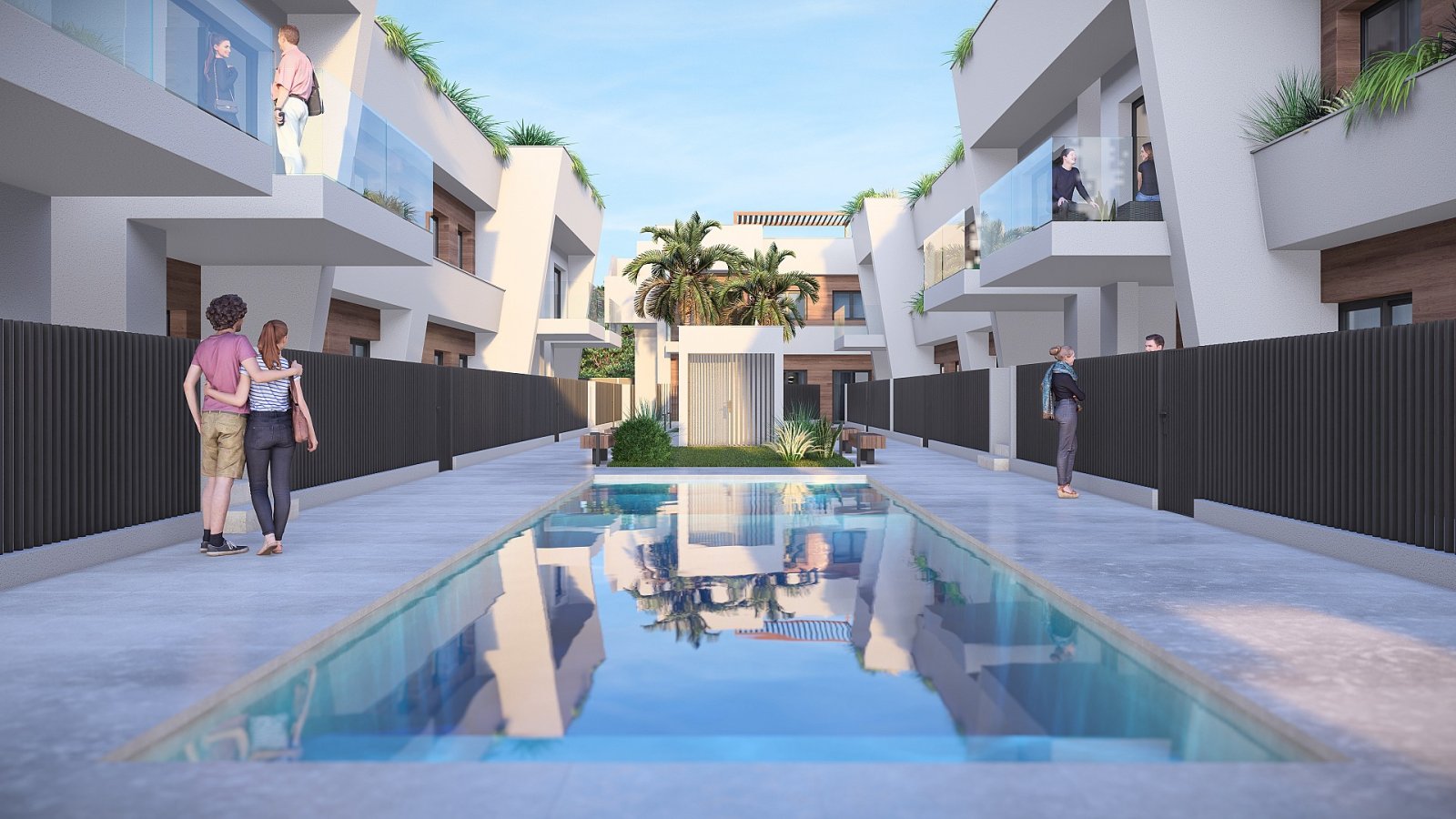 Exklusive 3-Zimmer-Apartments mit Solarium und Pool in Golfnähe