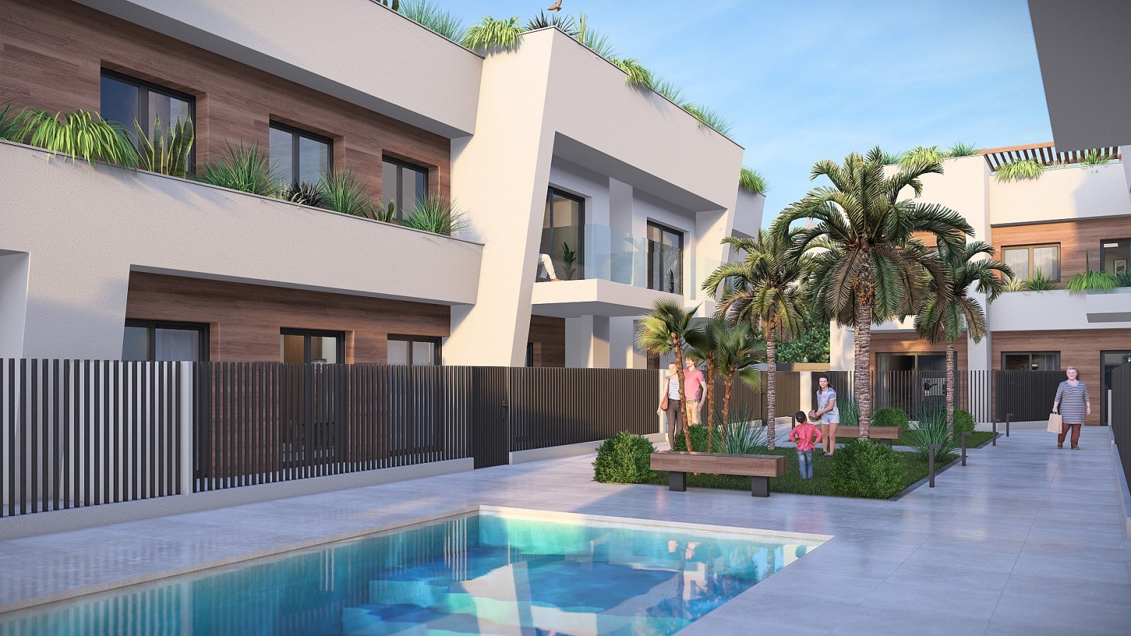 Exklusive 3-Zimmer-Apartments mit Solarium und Pool in Golfnähe