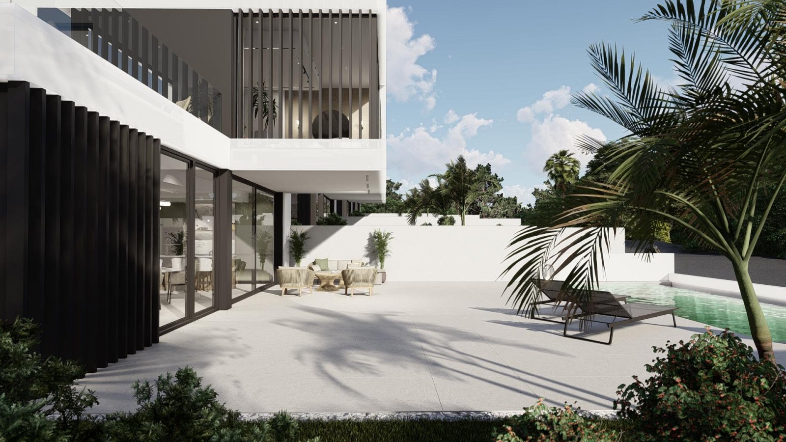 <p>Villa provided with 4 Bedrooms and 3 Bathrooms, private swimming pool and underground parking space with storage room. </p><p>Skyline V villas i...