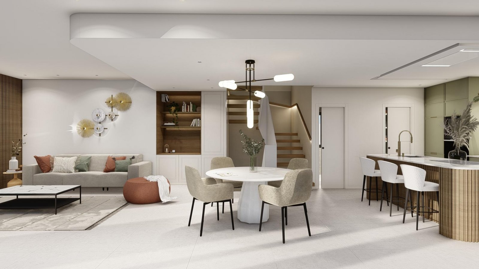 <p>Villa provided with 4 Bedrooms and 3 Bathrooms, private swimming pool and underground parking space with storage room. </p><p>Skyline V villas i...