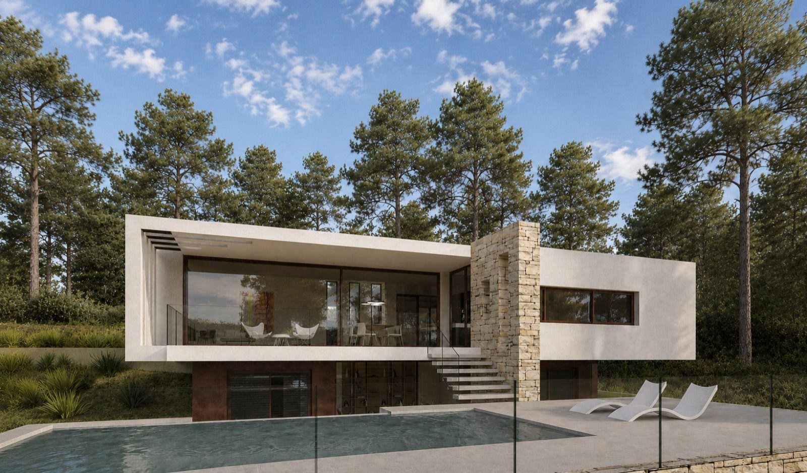 A luxury modern design villa, just 750 m from the beachThis stunning chalet/villa stands as a contemporary retreat, offering a perfect balance betw...