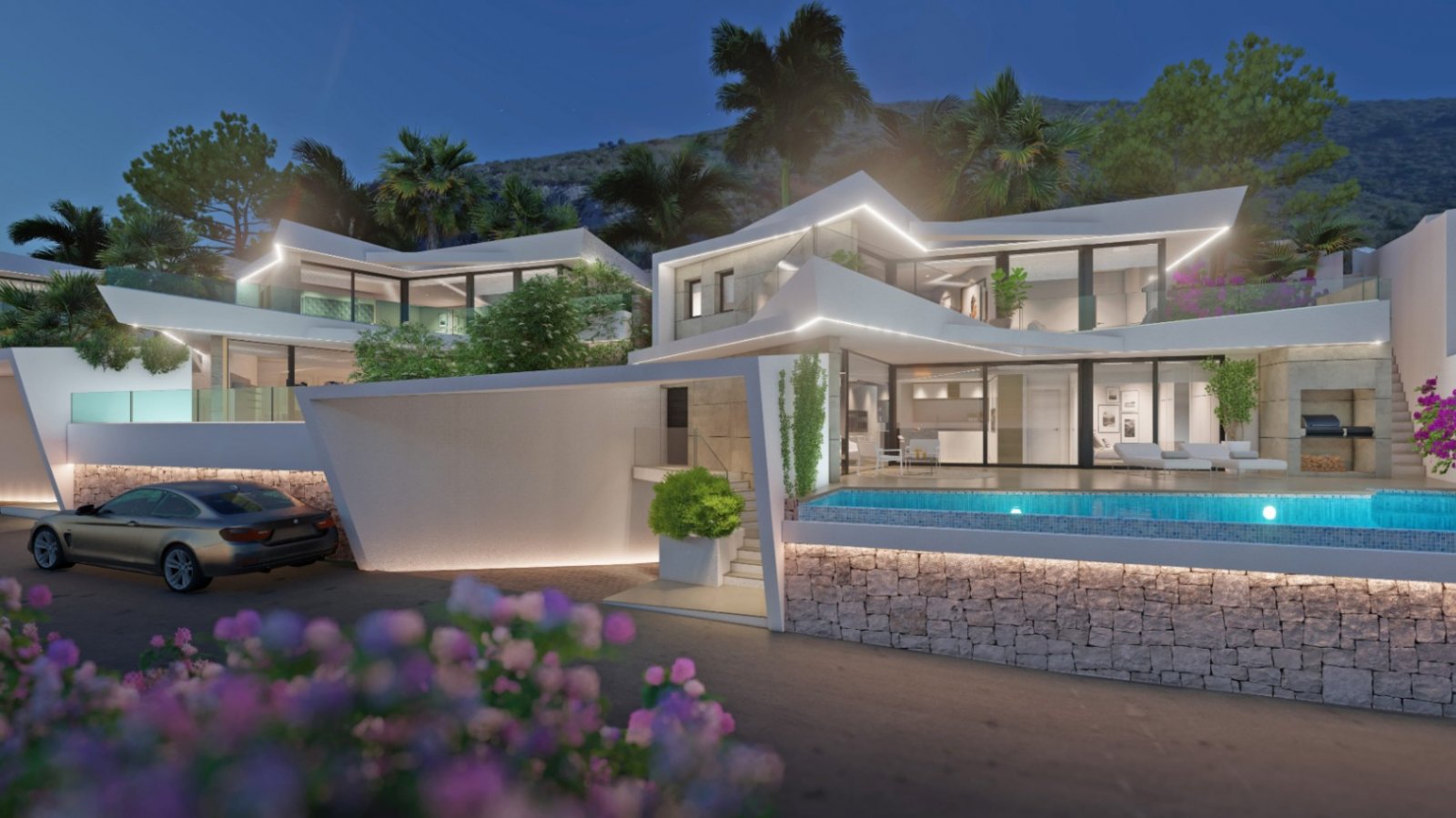 Promotion of 16 modern villas with sea views and fabulous open views of the mountain/valley. Enjoy a panoramic view of the sea towards Calpe with t...