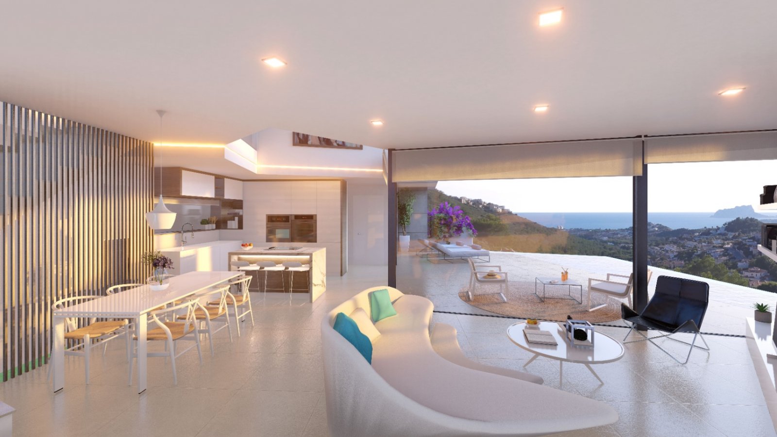 Promotion of 16 modern villas with sea views and fabulous open views of the mountain/valley. Enjoy a panoramic view of the sea towards Calpe with t...
