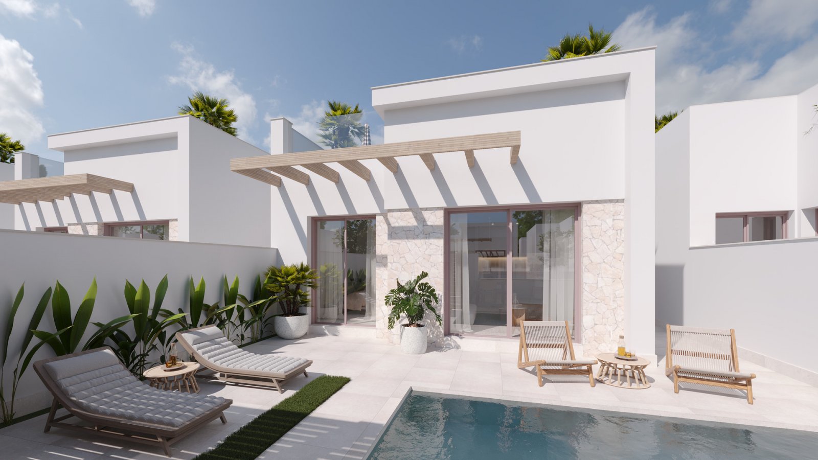 Roldán: Ebenerdiges Schönes Haus mit Pool 
