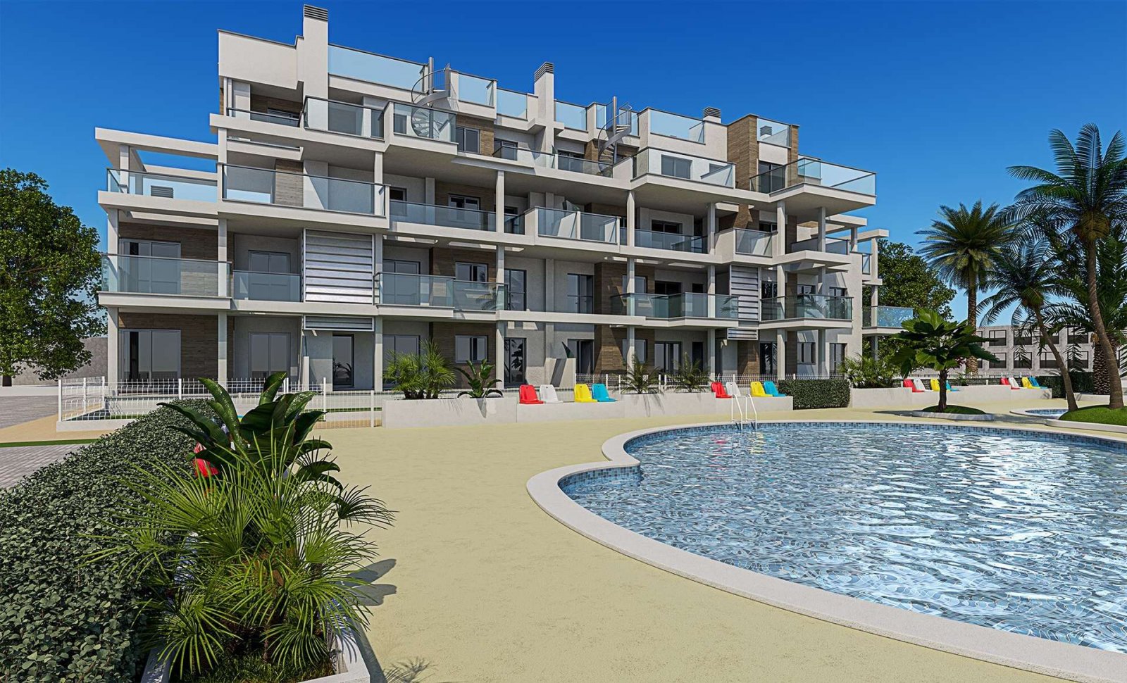 Dénia: Exklusive Apartments mit Pool in Meeresnähe 