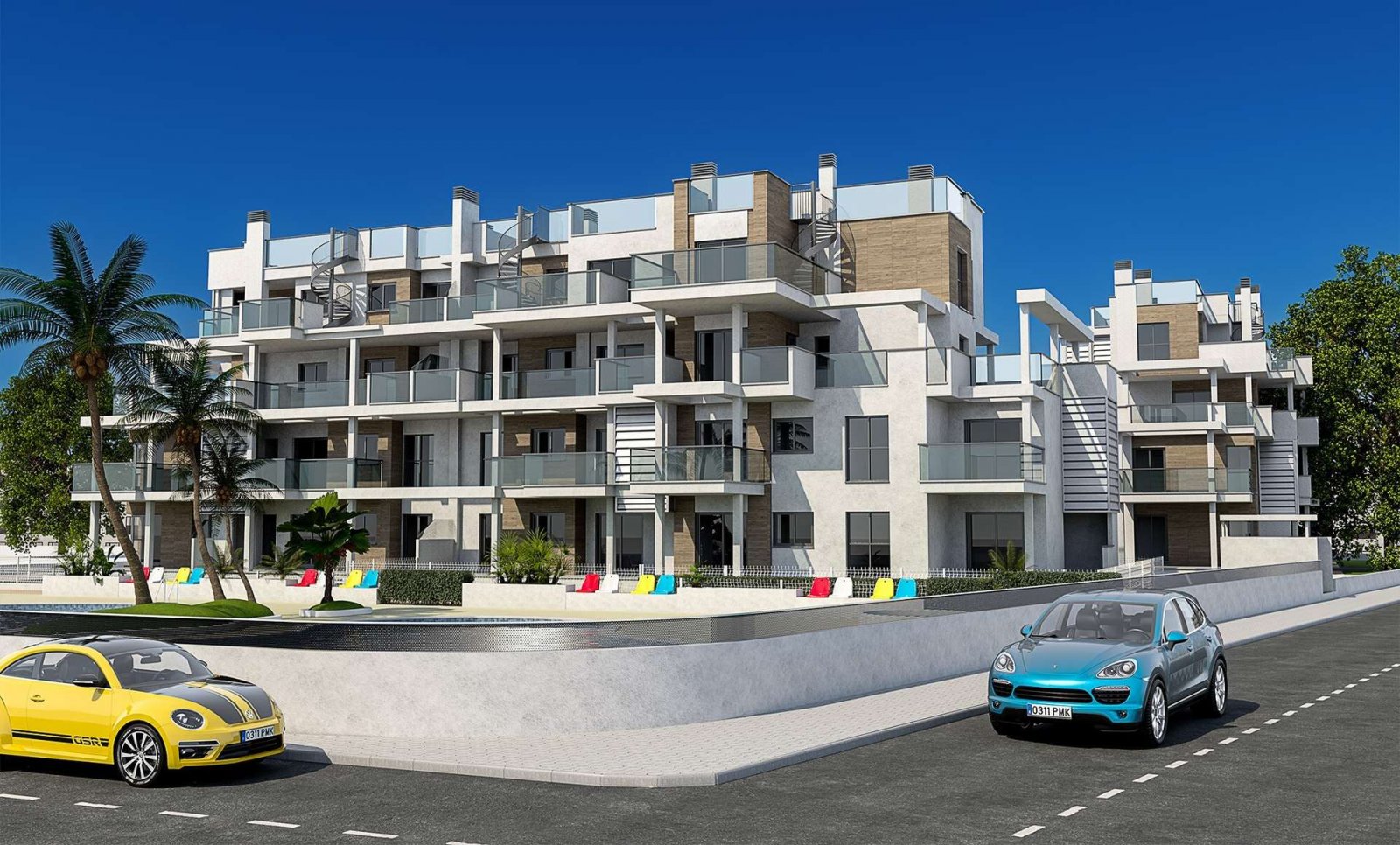 Exklusive Apartments mit Pool in Meeresnähe
