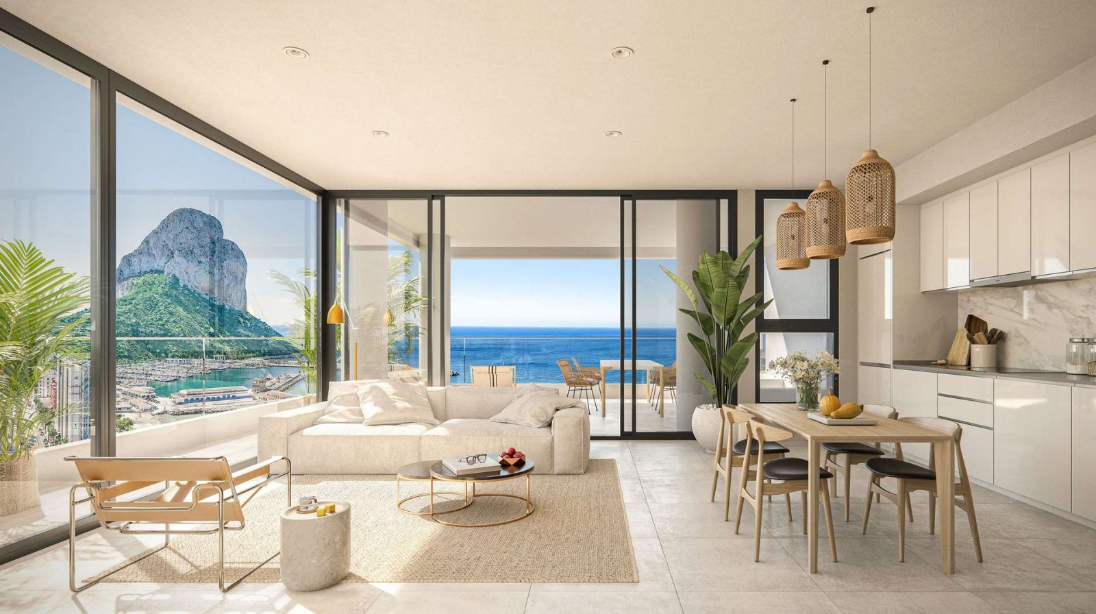 Exklusives Penthouse mit Blick auf das Meer