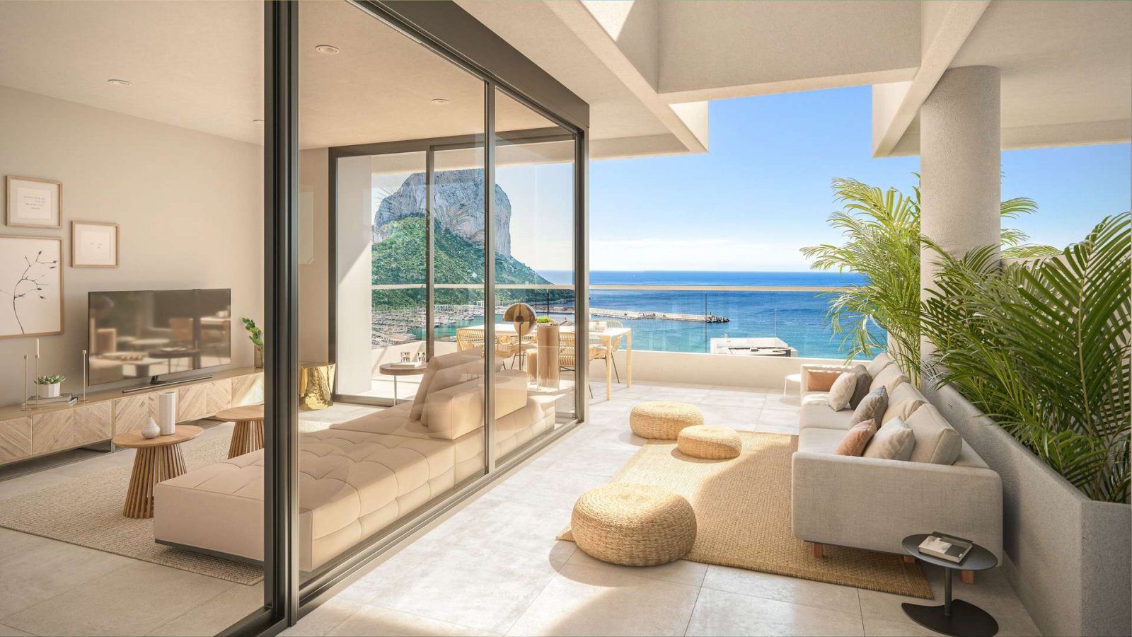 Exklusives Penthouse mit Blick auf das Meer