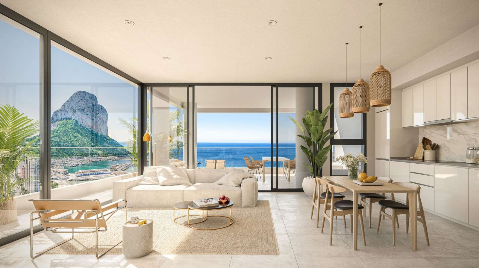Exklusives Penthouse mit Blick auf das Meer